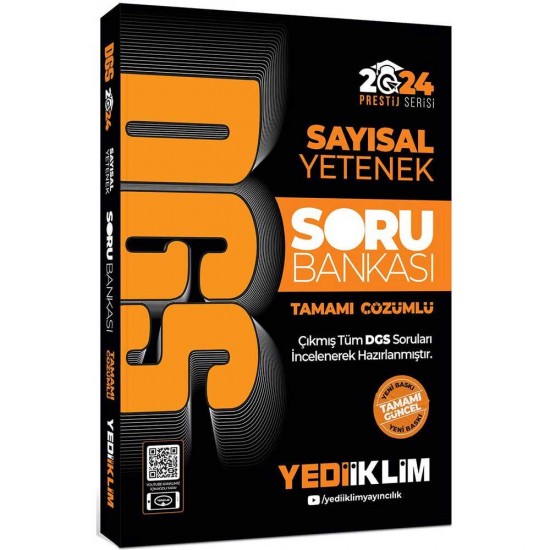 YEDİİKLİM /  DGS 2024 SAYISAL YETENEK (13370) SORU BANKASI