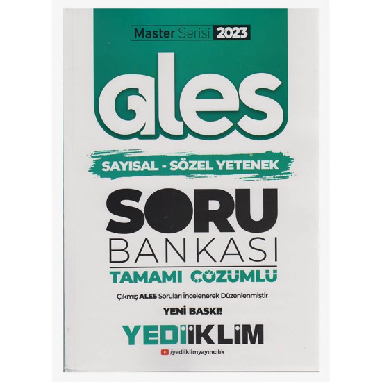 YEDİİKLİM / ALES 2023 MASTER SAY - SÖZ SORU BANKASI