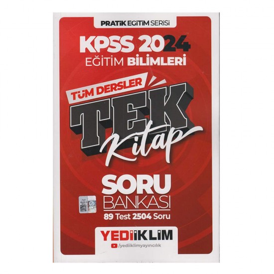 YEDİİKLİM /   KPSS 2024 EĞİ.Bİ.TÜM DERSLER TEK KİTAP