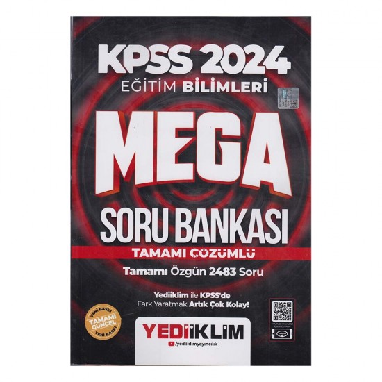 YEDİİKLİM /   KPSS 2024 MEGA EĞİTİM Bİ.SORU BANKASI