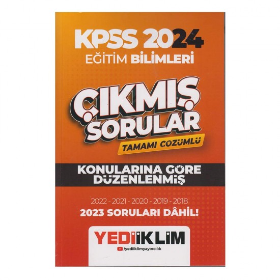 YEDİİKLİM /   KPSS 2024 EĞİ.BİL. KONULARINA GÖRE ÇIKMIŞ SORULAR