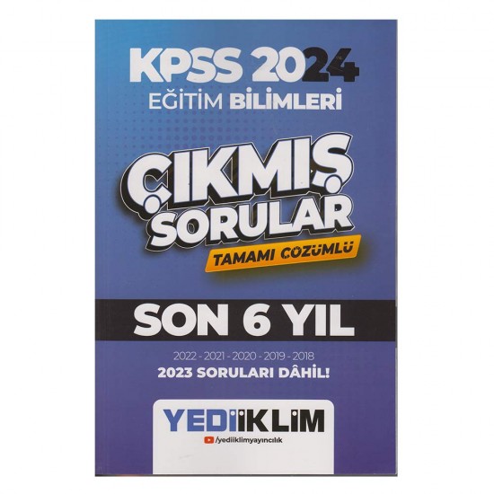 YEDİİKLİM /   KPSS 2024 EĞİ.Bİ.ÇIK.SORUL.SON 6 YIL