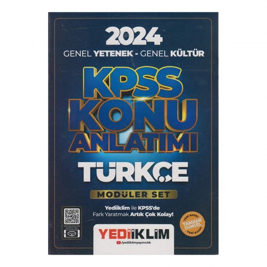 YEDİİKLİM /   KPSS 2024 GY - GK MODÜLER SET KONU ANLATIMI