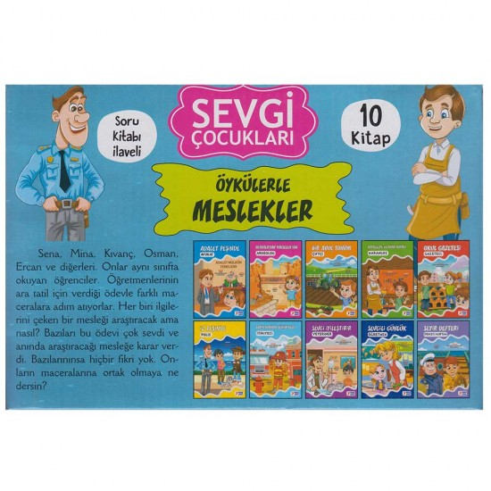 YUVA  /   3 - 4 SINIF ÖYKÜLERLE MESLEKLER (10 KİTAP)