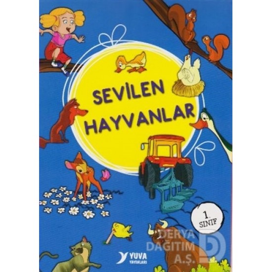 YUVA / 1.SINIF SEVİLEN HAYVANLAR SERİSİ - 10 KİTAP DÜZ YAZI