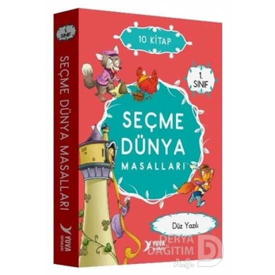 YUVA  / 1.SINIF SEÇME DÜNYA MASALLARI - 10 KİTAP DÜZ YAZILI