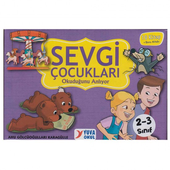 YUVA  /   2 - 3 SINIF SEVGİ ÇOCUKLARI 48 SAYFA(10 KİTAP)OKUDUĞUN ANLIYOR