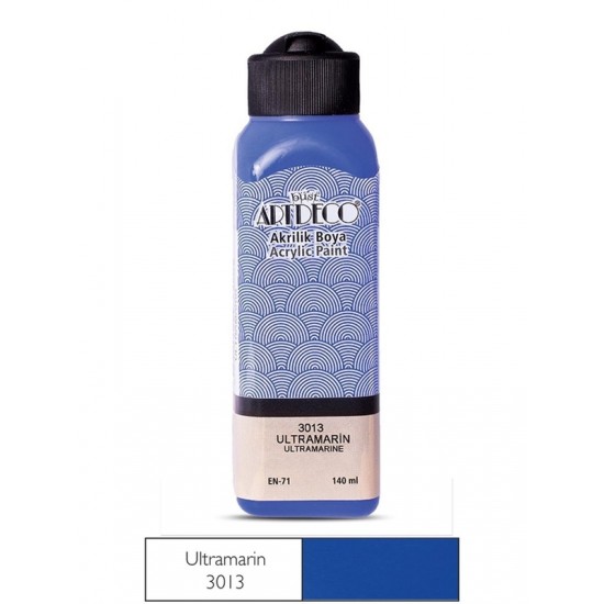 ARTDECO 070R-3013 AKRİLİK BOYA 140ML ULTRAMARİNE