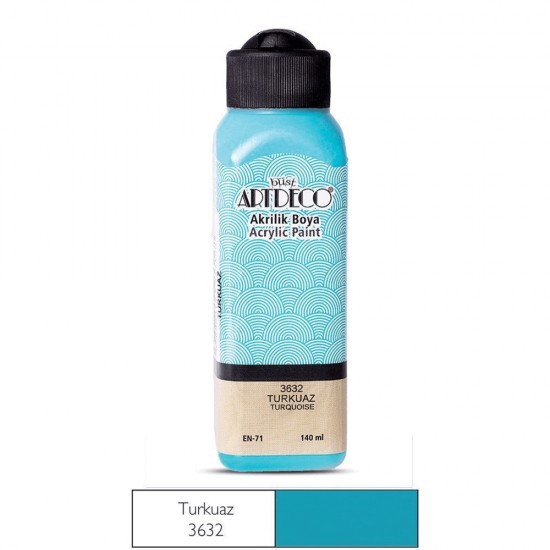 ARTDECO 070R-3632 AKRİLİK BOYA 140ML TURKUAZ