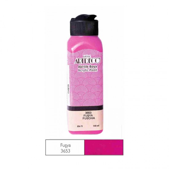 ARTDECO 070R-3653 AKRİLİK BOYA 140ML FUŞYA