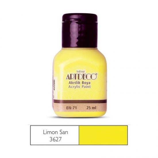 ARTDECO 070A-3627 AKRİLİK BOYA 25ML LİMON SARI