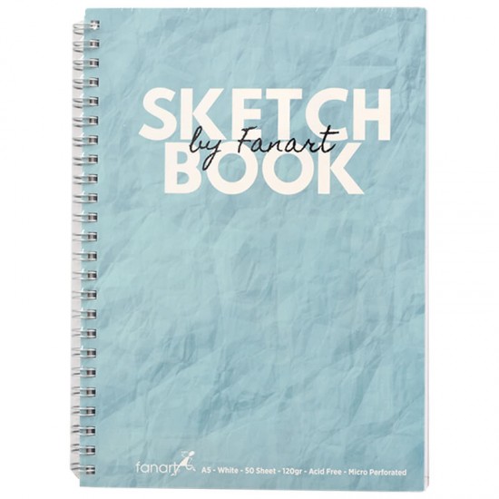 FANART 8671 ACADEMY SKETCH BOOK SPR.120GR A5 50YP TURKUAZ