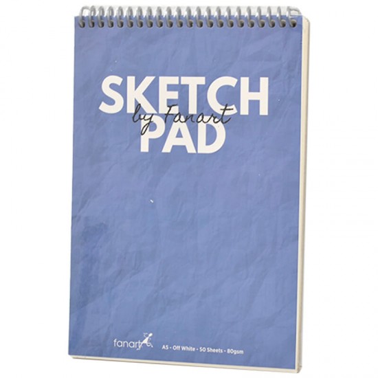 FANART 8681 ACADEMY SKETCH BOOK SPR.110GR A5 80YP MAVİ