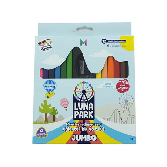 MOPAK 5211 LUNAPARK KURUBOYA KALEMİ JUMBO 12Lİ