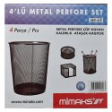 MİMAKS MS4 4LÜ METAL SET