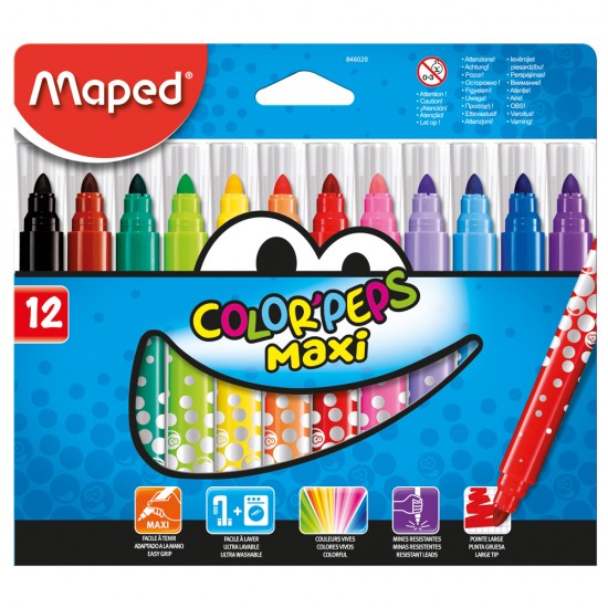 MAPED 846020 COLORPEPS MAXİ KEÇELİ KALEM