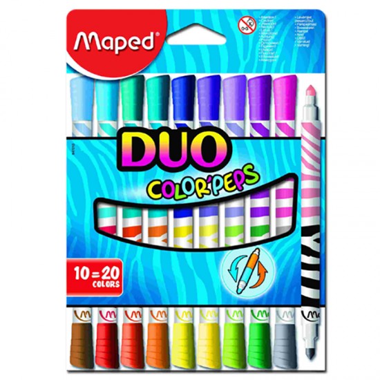 MAPED 847010 COLORPEPS DUO KEÇELİ KALEM 10LU