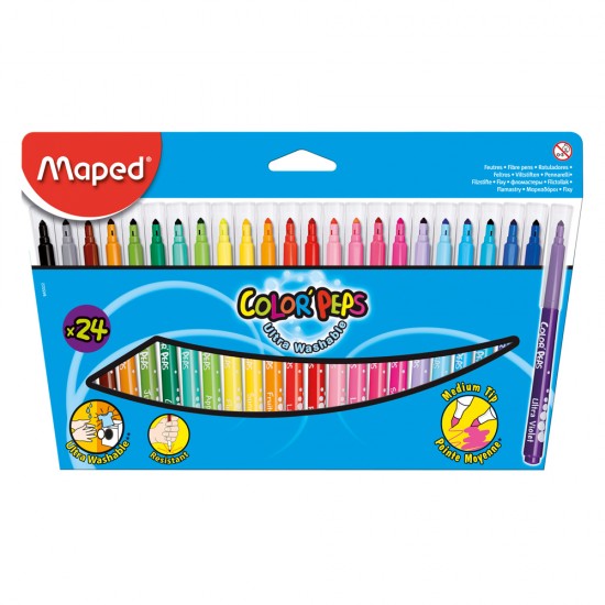 MAPED 845022 COLOR PEPS KEÇELİ KALEM 24LÜ