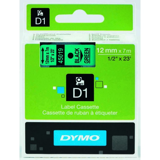 DYMO D1 YEDEK ŞERİT YEŞİL-SİYAH 45019