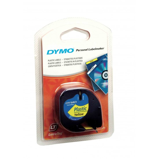 DYMO LETRATAG ŞERİT PLASTİK SARI 0721620