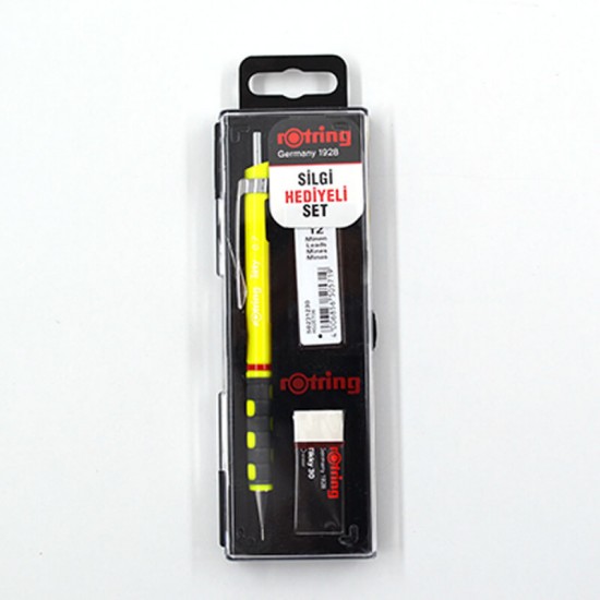 ROTRİNG 3LÜ OKUL SETİ 07MM NEON SARI VERSATİL+MİN+SİLGİ