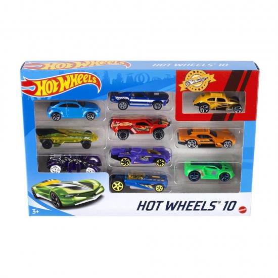 MATTEL HOT 54886 HW 10LU ARABA SETİ