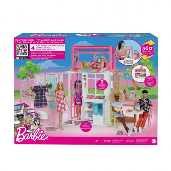 MATTEL HCD47 BARBİE NİN TASINABILIR PORTATIF EVI 2