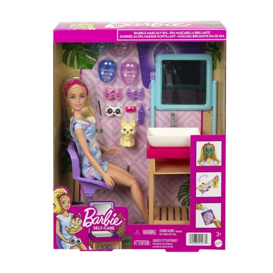 MATTEL HCM82 BARBİE WELNESS ISILTI DOLU SPA GUNU OYUNU