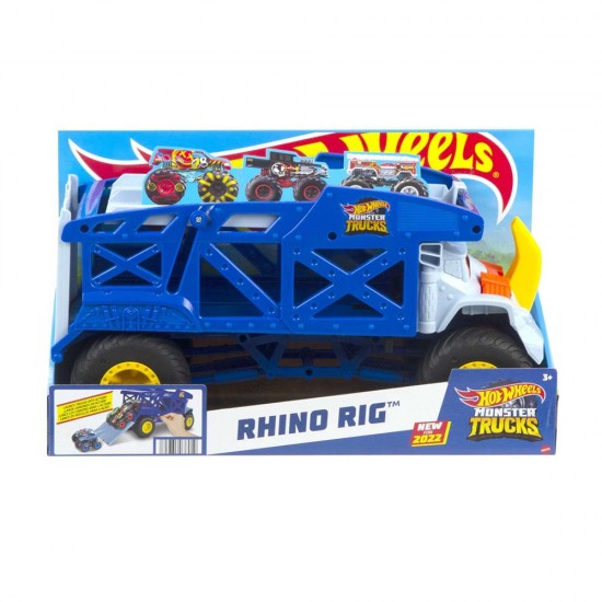 MATTEL HFB13 HW MONSTER TRUCKS RHINO TASIYICI KAMYON 1