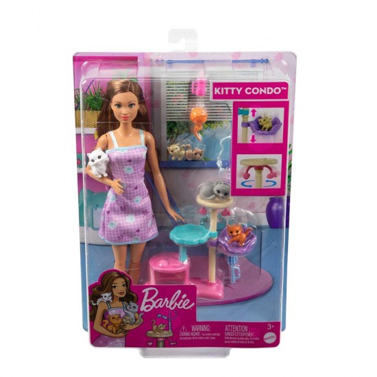 MATTEL HHB70 BARBİE VE YAVRU KEDILER OYUN SETI 4