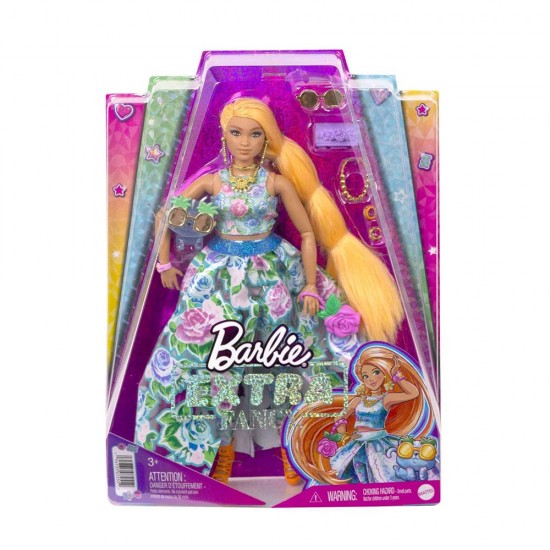 MATTEL HHN14 BARBİE EXTRA FANCY ÇİÇEKLI KOSTÜMLÜ BEBEK 4