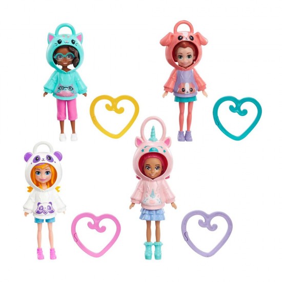 MATTEL HKV98 POLLY POCKET KAPUŞONLU BEBEKLER