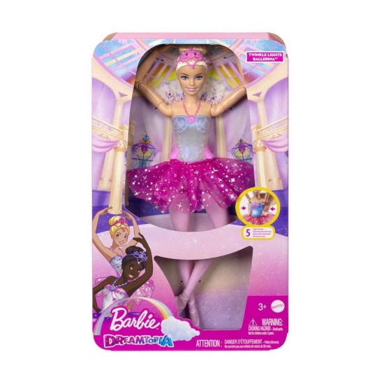 MATTEL HLC25 BARBİE ISILTILI BALERIN BEBEK 4