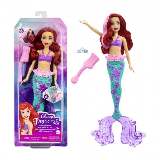 MATTEL HLW00 DP RENK DEGISTIREN SACLI DENIZ KIZI ARIEL 4