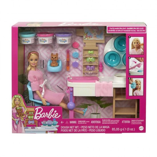 MATTEL GJR84 BARBİE YÜZ BAKIMI YAPIYOR OYUN SETI 3