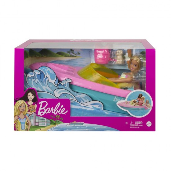 MATTEL GRG30 BARBİE BEBEK VE TEKNESI OYUN SETI 1