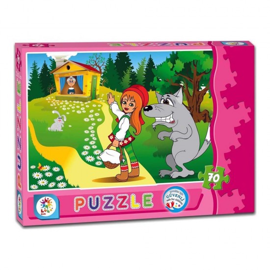 UTKU LAÇO LC7144 ŞAPKALI KIZ KUTU PUZZLE 70 PRÇ