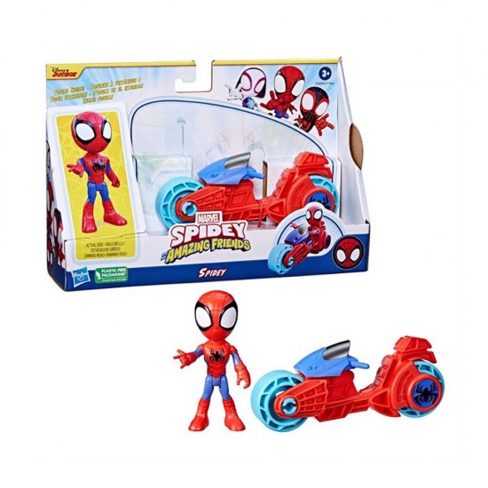 HASBRO INT-F6777 SPIDER AND HIS AMAZING FRIENDS MOTORSİKLET VE FİGÜR - 4