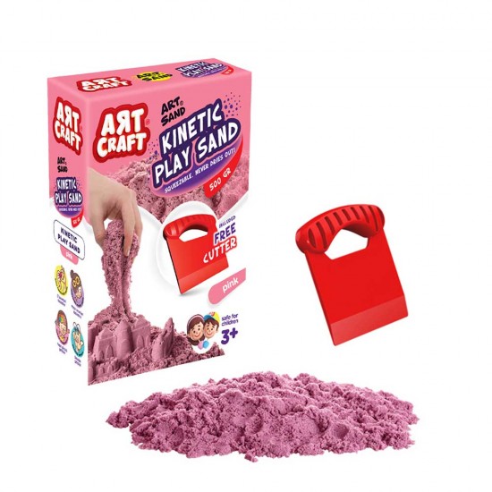 FEN 03688 AKSESUARLI PEMBE KİNETİK OYUN KUMU500 GR