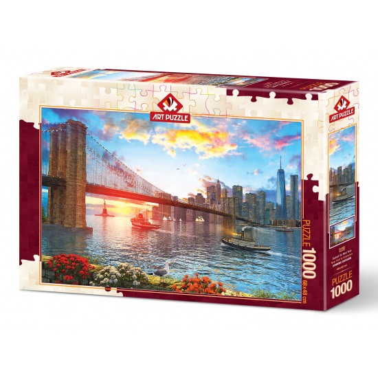 HEİDİ 5185 ART PUZZLE 1000 PARÇA NEWYORK TA GÜN BATIMI