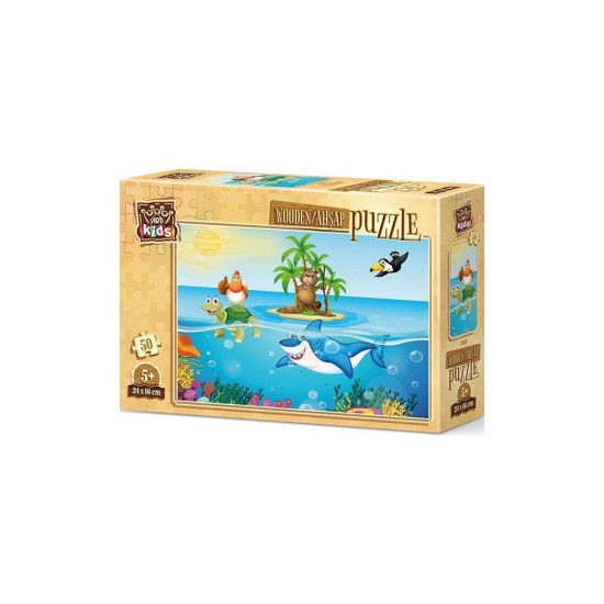 HEİDİ 5889 ART PUZZLE 50 PARÇA TATİLCİ TAVUK AHŞAP