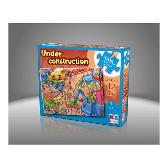 ONUR JP31004 UNDER CONSTRUCTİON JUMBO PUZZLE 12PRÇ