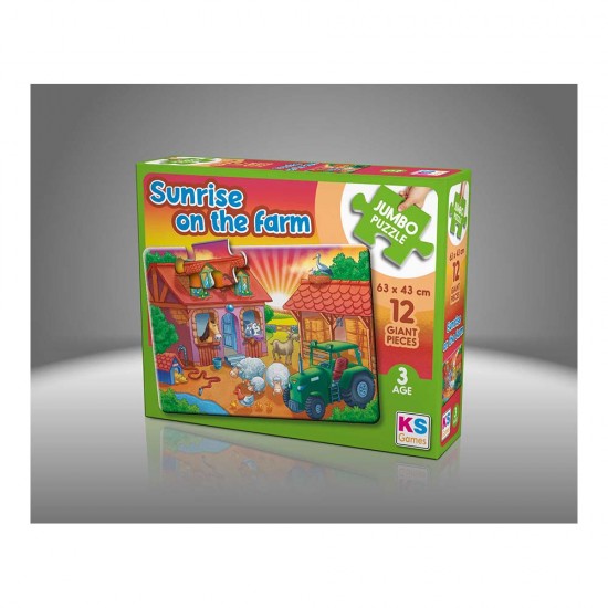 ONUR JP31005 SUNSİRE ON THE FARM JUMBO PUZZLE 12PRÇ