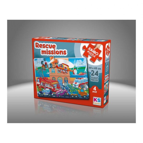 ONUR JP31009 RESCUE MISSIONS JUMBO PUZZLE 24PRÇ