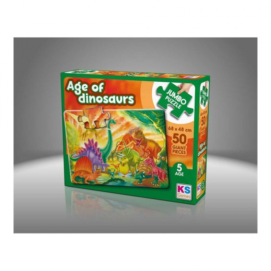 ONUR 31012 THE AGE OF DİNOSAURS JUMBO PUZZLE 50PRÇ