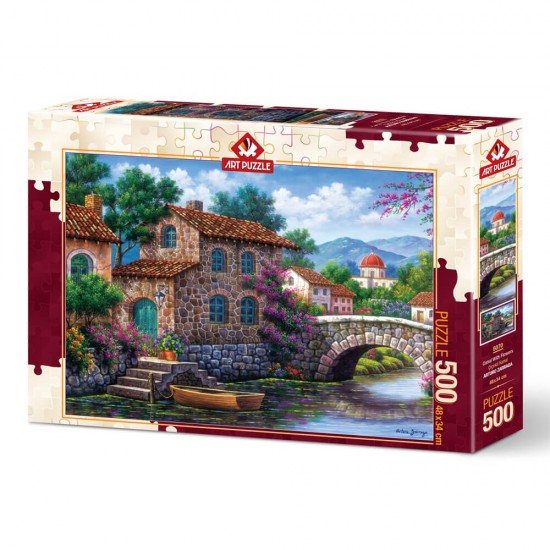 HEİDİ 5070 ART PUZZLE 500 PARÇA ÇİÇEKLİ KANAL