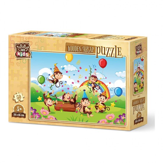 HEİDİ 5882 ART PUZZLE 50 PARÇA MAYMUNLAR PARTİSİ