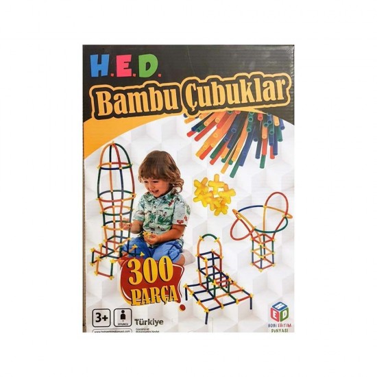 HOBİ EĞİTİM HED333 BAMBU ÇUBUKLAR 300 PARÇA