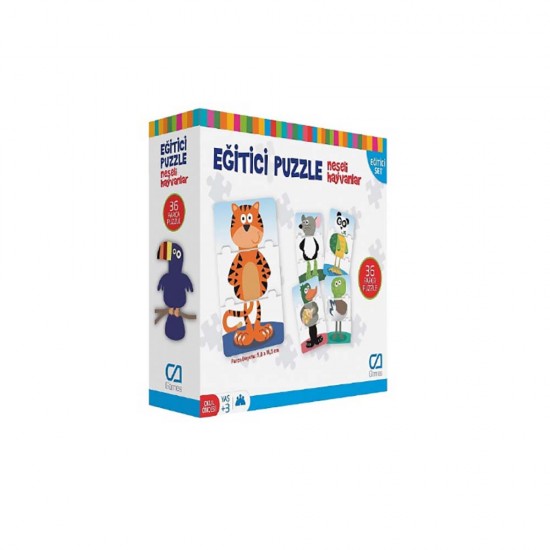 CA 5028 EGİTİCİ PUZZLE - NEŞELİ HAYVAN