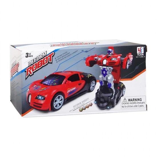 CAN TOYS YJ388-31 PİLLİ ROBOTA DÖNÜŞEN ARABA